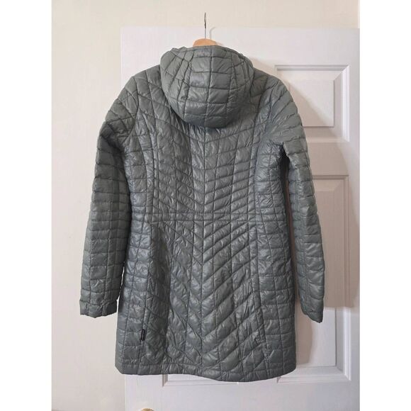 The North Face Women's Puffer Long Coat Gray Grey Size M - Picture 4 of 12